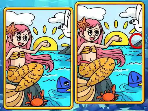 Mermaids: Spot The Differences — free online game