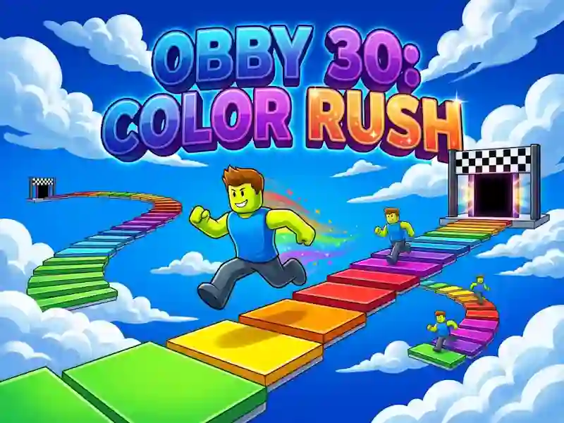 თამაში Obby 30: Color Rush ონლაინ
