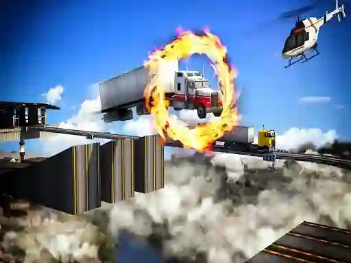 Impossible Truck Driving Stunt Track Parking — free online game