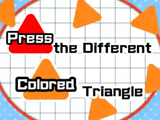 Press The Different Colored Triangle — free online game