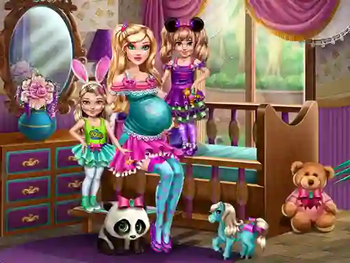 Barbie With Twins — free online game