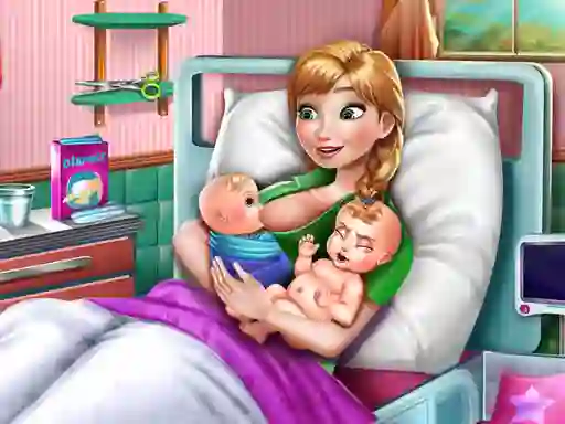 Ice Princess Twins Birth — free online game