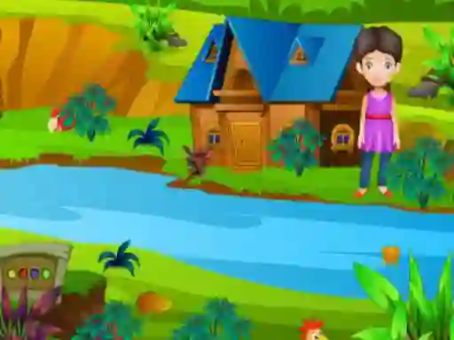 Finding a Cat Toy from Forest House — free online game