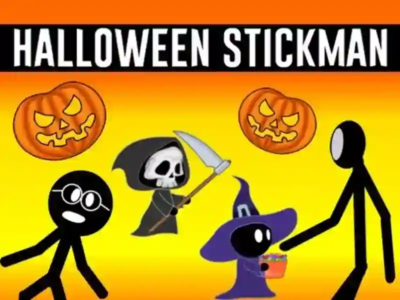 Spil Halloween Stickman 2 online