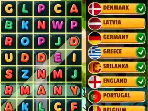 Word Search Countries — free online game