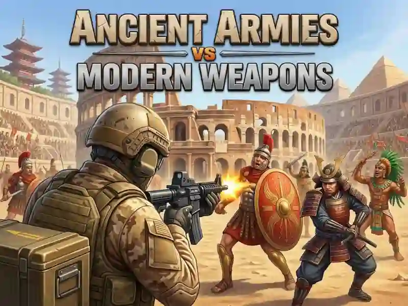 Mchezo Ancient Armies vs Modern Weapons online
