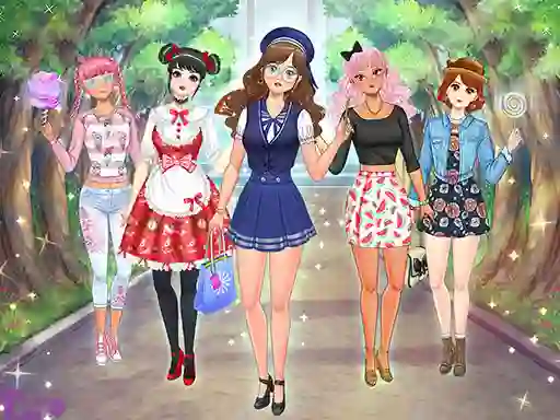 High School Anime Dress Up — free online game