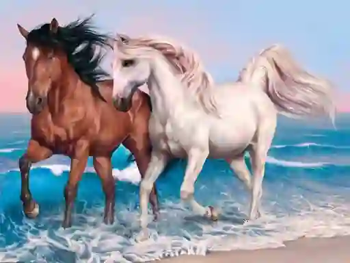 Hra Animals Jigsaw Puzzle Horses