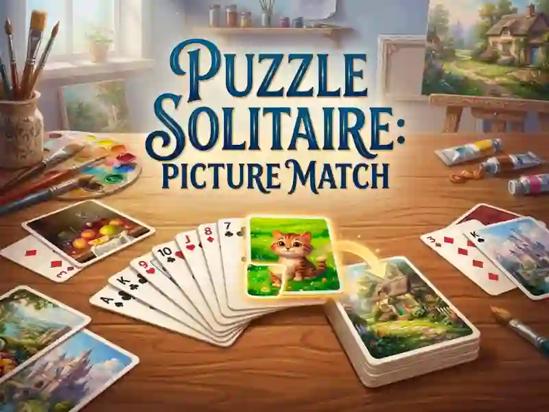 Игра Puzzle Solitaire Picture Match онлайн