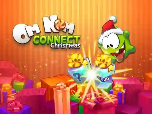 Om Nom Connect Christmas — free online game