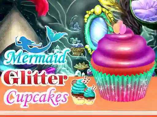 Mermaid Glitter Cupcakes — free online game