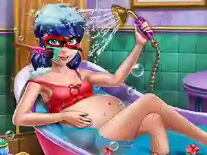 Pregnant Dotted Girl Spa — free online game