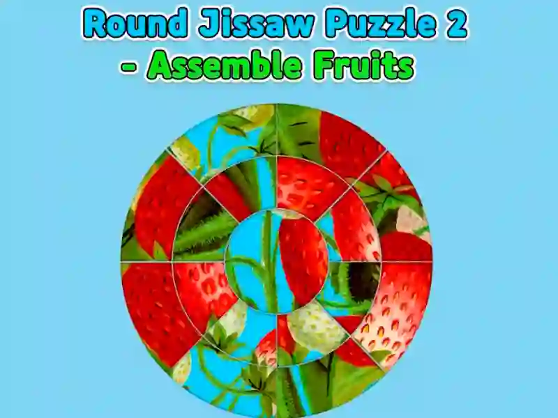 Round jigsaw Puzzle 2 — Assemble Fruits