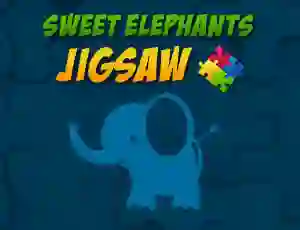 Sweet Elephants Jigsaw — free online game