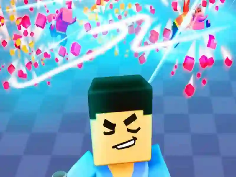 3D Block Gladiator: Sword Draw