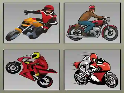 Leikur Racing Motorcycles Memory á netinu