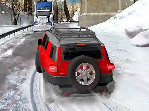 Heavy Jeep Winter Driving — free online game