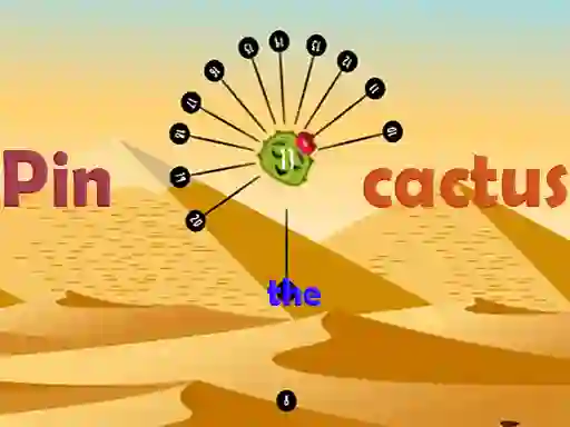 Pin the cactus — free online game