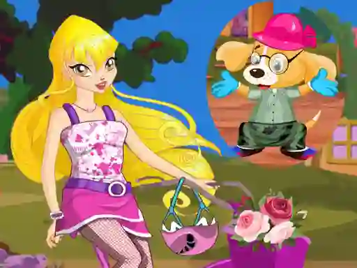 Winx Stella and Puppy — free online game
