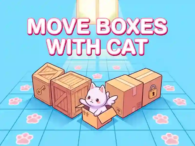 Move Boxes with Cat — безкоштовна онлайн гра