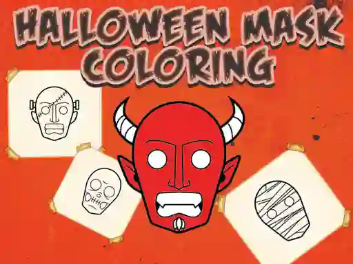 Halloween Mask Coloring Book — free online game