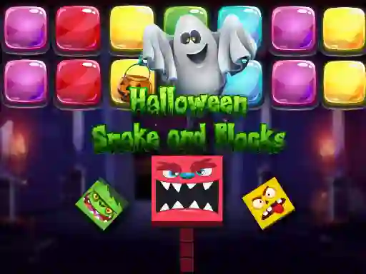 Halloween Snake and Blocks — ücretsiz çevrimiçi oyun