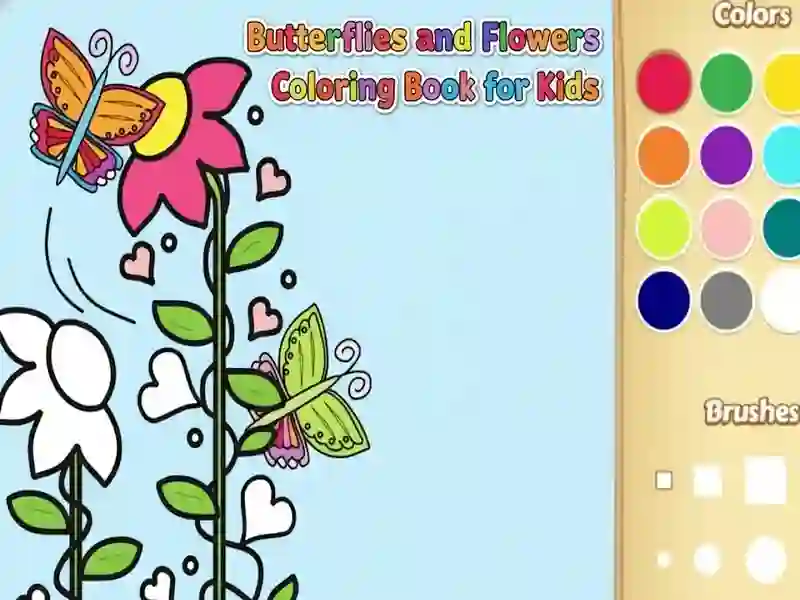 Butterflies and Flowers Coloring Book for Kids Butterflies and Flowers Coloring Book for Kids