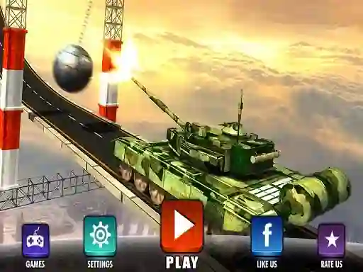 Impossible Army Tank Driving Simulator Tracks — free online game