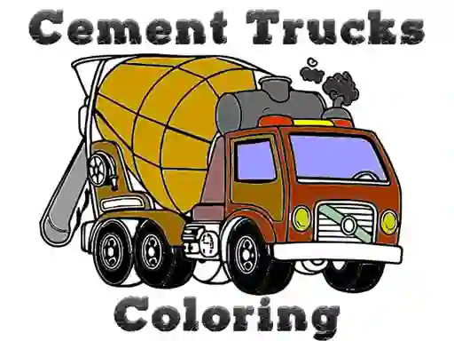 Cement Trucks Coloring — free online game