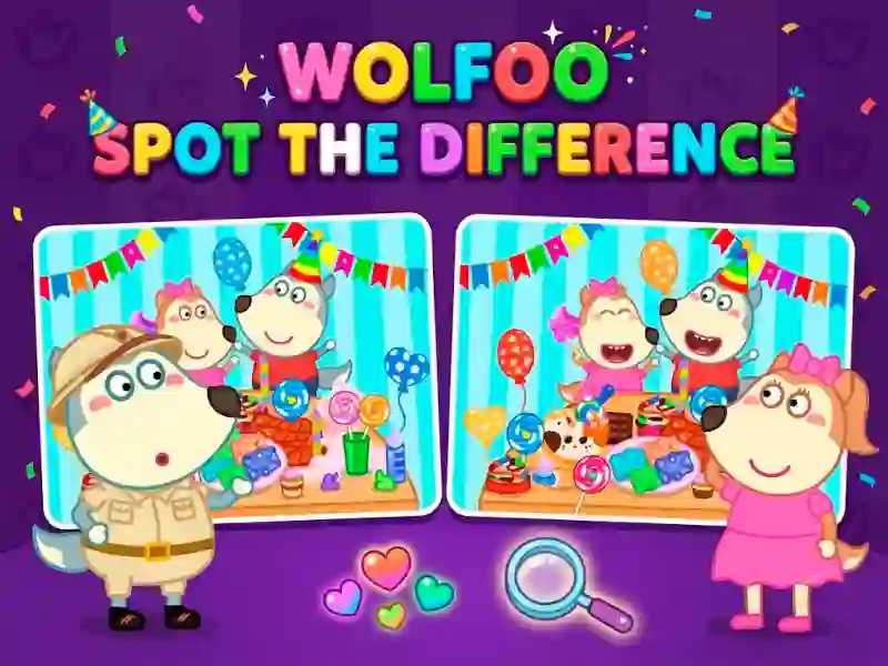 שפּיל Wolfoo Spot the Difference אָנליין