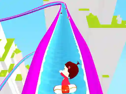 Slippery Water Slides Aquapark.io — free online game