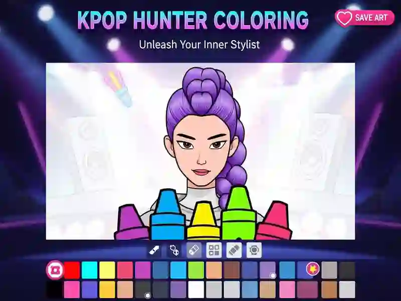 Kpop Hunter Coloring