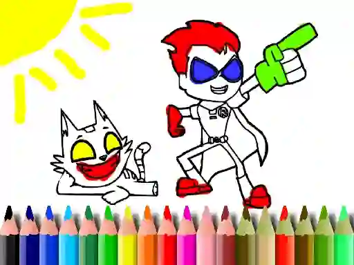 Back To School: Titans Coloring Book — free online game