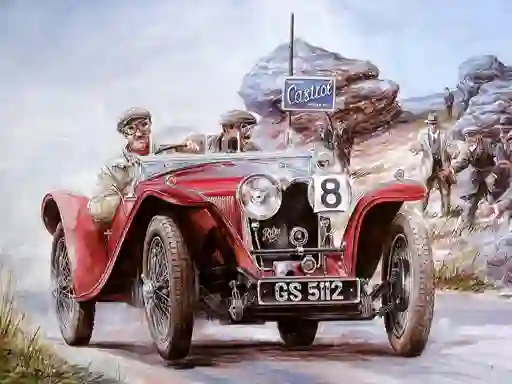Painting Vintage Cars Jigsaw Puzzle 2 — free online game