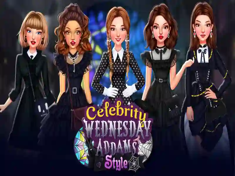 Celebrity Wednesday Addams Style