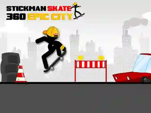 Stickman Skate 360 Epic City — free online game