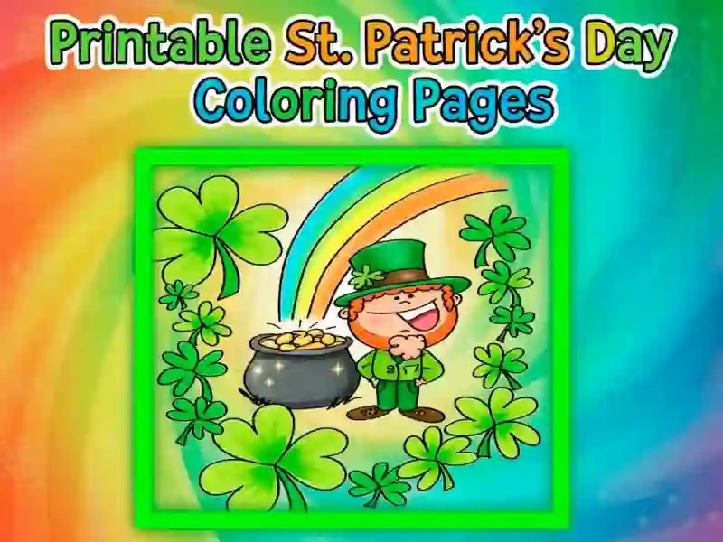 Printable St Patricks Day Coloring Pages