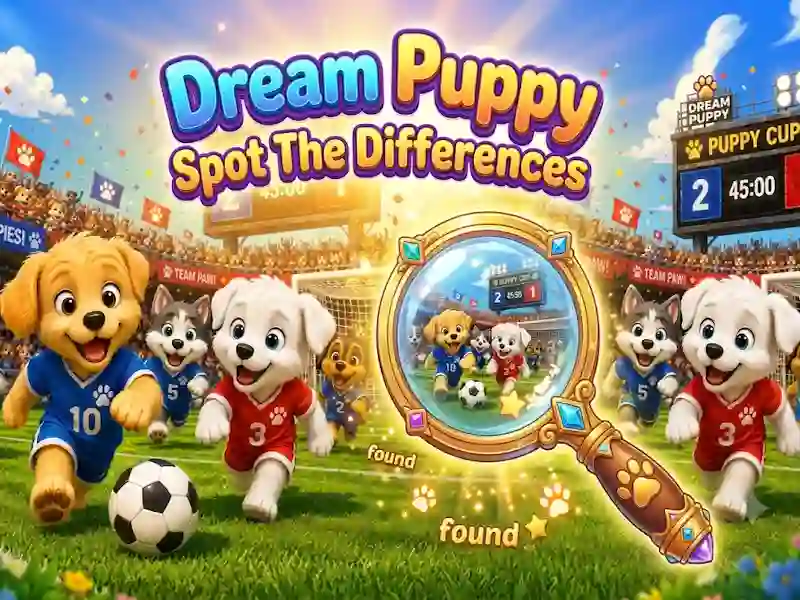 Dream Puppy Spot The Differences – kostenloses Online-Spiel