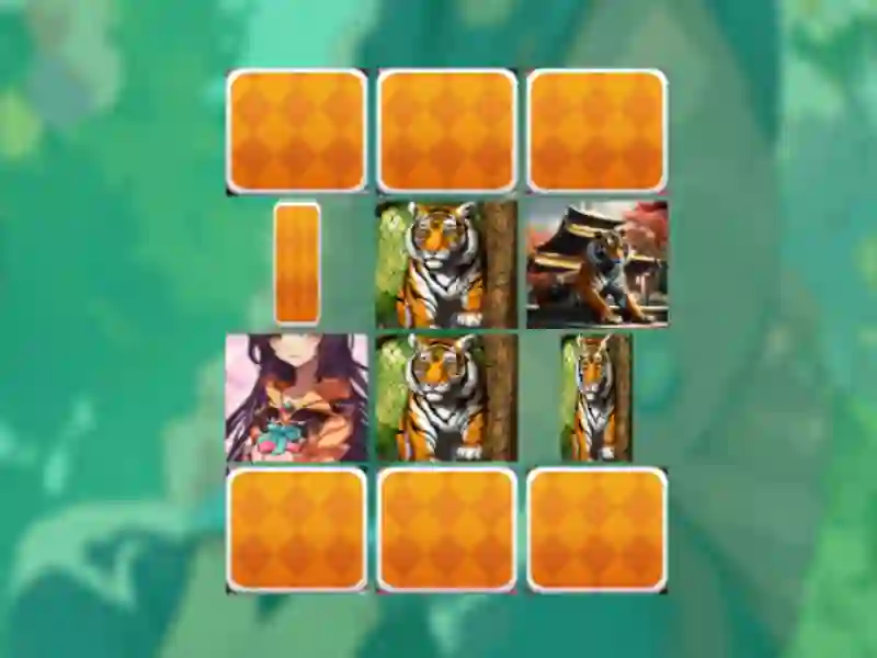 Anime Tiger Memory Match