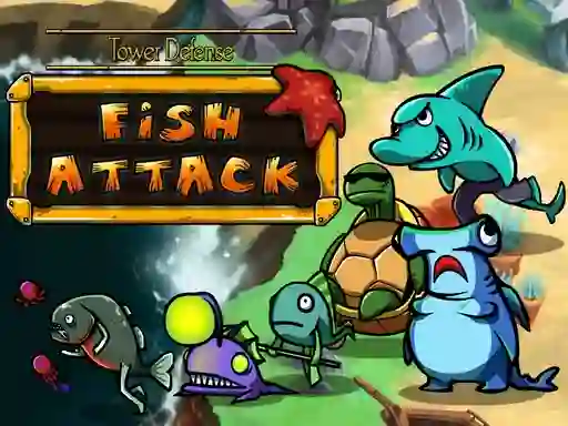 שפּיל Tower defense : Fish attack אָנליין