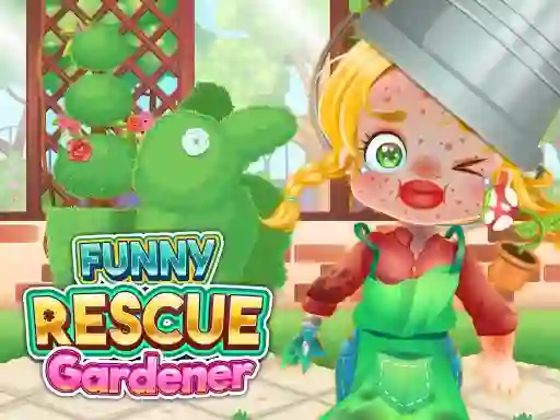 Funny Rescue Gardener — free online game