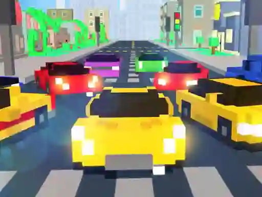 Blocky Car Racing — free online game