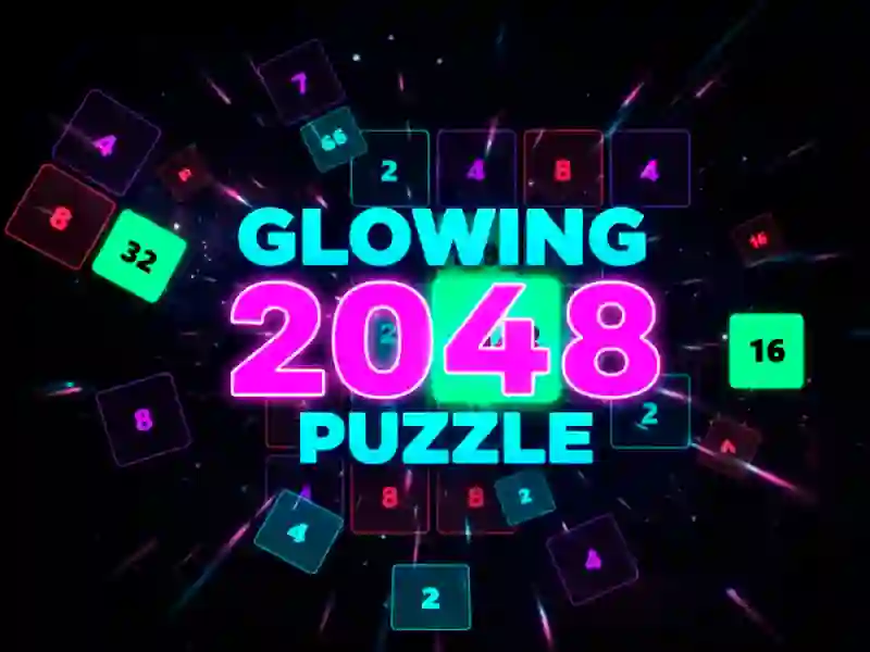 Glowing 2048 Puzzle