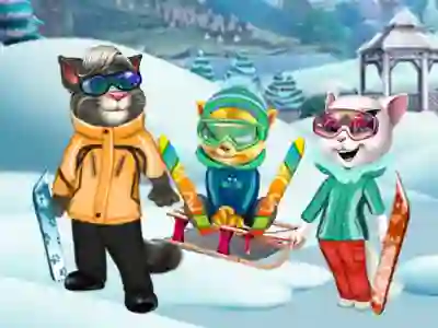 Cats Winter Fun — free online game