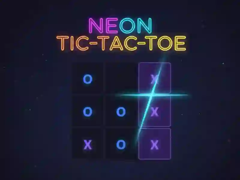 Neon Tic-Tac-Toe