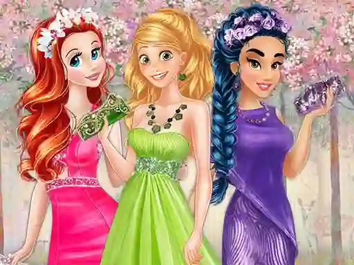 Colors of Spring Princess Gowns — free online game