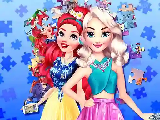 Leikur Princess Puzzle Portrait á netinu