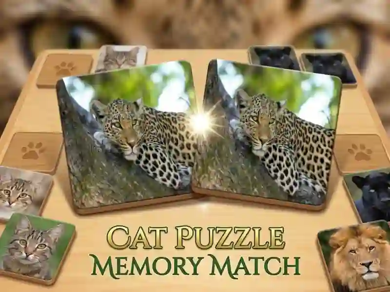 Cat Puzzle Memory Match — لعبة مجانية اون لاين