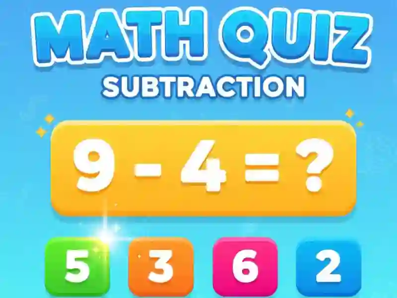 Math Quiz — Subtraction