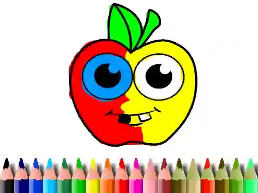 Back To School: Apple Coloring Book — free online game